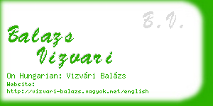 balazs vizvari business card